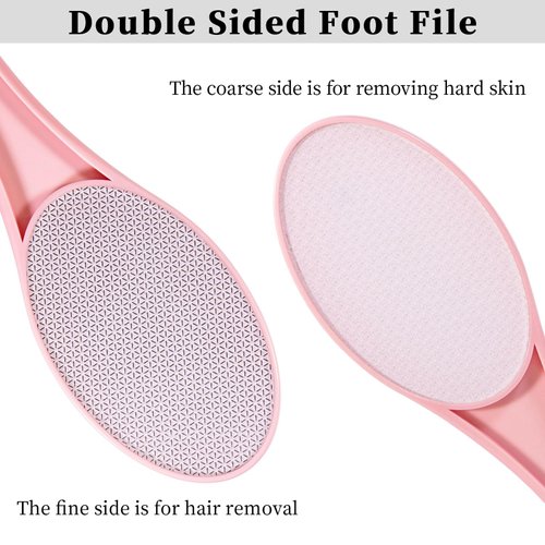 2 Pack Nano Glass Foot File Callus Remover, Beomeen Hard and Dead Skin Remover for Feet, Double Sided Foot Scrubber Hygienic Pedicure Tool, Hair Eraser for Softer and Smoother Feet and Hands