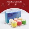 Bath Bombs Gift Set,6pcs Handmade Fizzies, Shea & Coco Butter Dry Skin Moisturize, Perfect for Bubble Spa Bath,Birthday Mothers Day Hallows' Day Gifts idea for Her