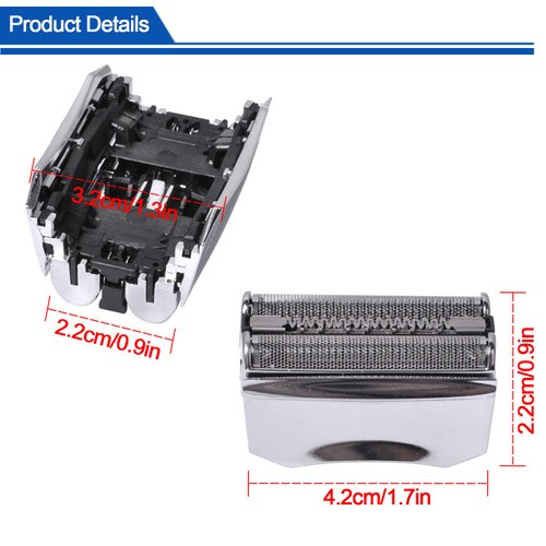 70S Shaver Foil & Cutter Compatible with Braun Series 7 70S 70B Cartridge Cassette Head (Silver)
