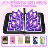 Card Binder for Lorcana/Game Cards, 400 Cards Holder Zipper Card Binder Gift for Girls with 50 Removable Sleeves, Card Binder 4 Pocket Trading Cards Album Collection Binder （Purple）