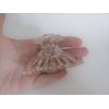 Pink white clear marbled hair claw clip medium fine hair
