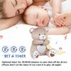 BEREST Rechargeable Baby Sleep Smile Bear, Mom's Heartbeat Baby Cry Sensor Lullabies & White Noise Sound, Nursery Decor Night Light Projector Toddler Crib Sleeping Aid, Baby Shower Gifts