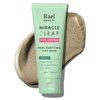 Rael Blackhead Remover, Miracle Clear Clay Mask - Exfoliating Face Wash, Pore Minimizer, Gentle, Hydrating, with Tea Tree, Vegan, Cruelty Free (100 ml, 3.4 fl oz)