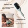 New Brush for Curly Hair, Curly Hair Brush, Curling Brush, Applicable Comb for Combing Curly Hair for Women and Men (Grey)