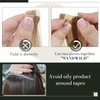 RUNATURE Tape in Hair Extensions Human Hair 20 Inch Straight Real Hair Tape in Extensions Long Remy Tape ins Human Hair Extensions Ash Brown with Platinum Blonde Glue in Hair Extensions 50g 20pcs