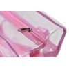 Handy Laundry Clear Tote Bag Stadium Approved - Shoulder Straps and Zippered Top. Perfect Clear Bag for Work, School, Sports Games and Concerts. Meets Stadium Tournament Guidelines. (Pink)