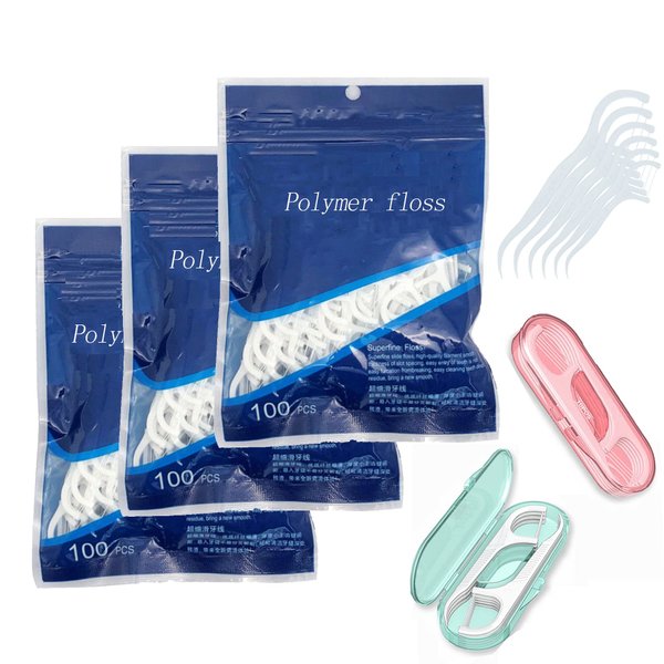 320pcs Dental Floss Picks Superfine Floss Stick No Break & No Shred Floss Oral Care Flat Wire Long Lasting Mint Eco-Friendly Toothpicks for Teeth Cleaning