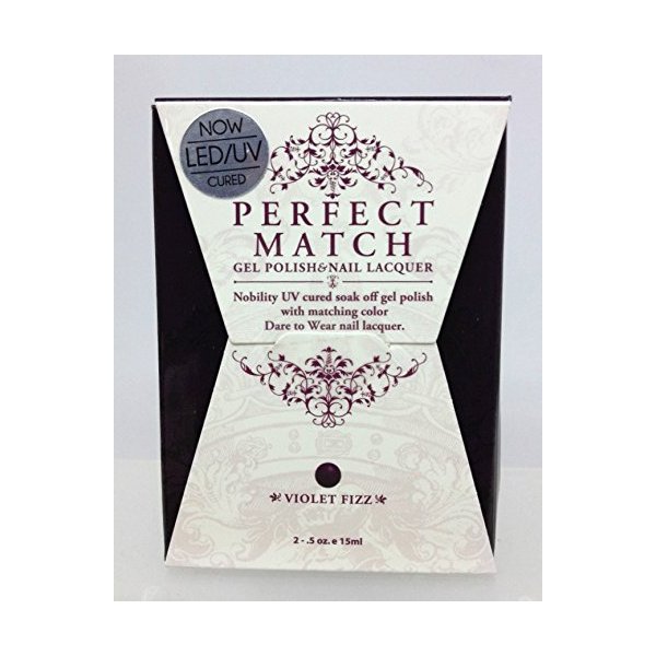 LeChat Perfect Match DUAL SET Soak Off Gel Polish and Dare to Wear Nail Lacquer - Violet Fizz - PMS31