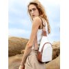 CLUCI Small Sling Bag for Women Crossbody, Faux Leather Trendy Waist Packs with Guitar Strap, Women's Fanny Packs