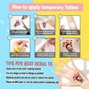 Custom Temporary Tattoos with Text Personalized Name Fake Tattoos for Adult Men Women Customized Gifts for Birthday Bachelorette Party
