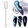 JCAKES 6pcs Cat Eye Magnet for Nails Double-head Nail Magnets Stick Nail Polish Magnet Gel Polish Magnetic Wand Manicure Design Tool for DIY Cat Eye Nail Art Accessories