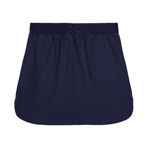 Nautica Girls' Big School Uniform Pull-On Scooter Skirt with Undershorts, Knit Waistband & Functional Pockets, Performance Material, Navy, 8