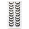 SYlashes False Eyelashes 14mm Faux Mink Lashes Natural Look Manga Lashes Soft Wispy Luxury Volume Fake Lashes 10 Pairs Pack