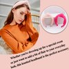 BEGOOD Headbands for Women Fluffy Womens Knotted Wide Headbands Pink Headbands Fashion Hairbands for Women's Hair Designer Winter Turban Hair Accessories for Girls 2Pcs