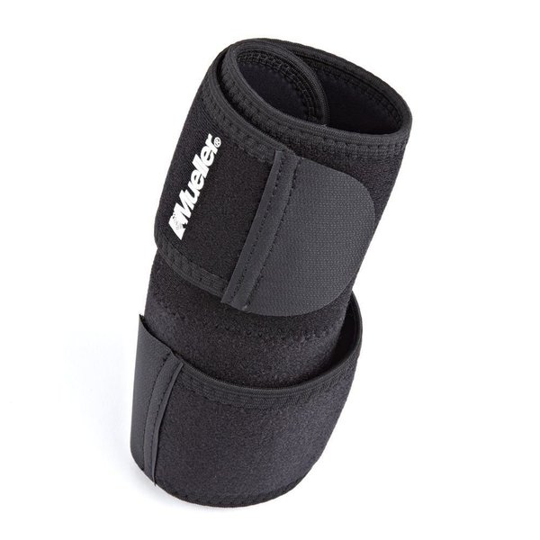 Mueller Sports Medicine Adjustable Elbow Support Sleeve, For Men and Women, Black, One Size, 1 Count (Pack of 1)