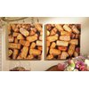 Canvas Wine Cellar Corks WALL ART Decor set of 2
