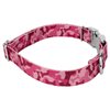 Country Brook Design® Pink Bone Camo Premium Dog Collar & Matching Leash Set - Military and Camo Collection with 16 Rugged Designs (1 Inch, Medium)