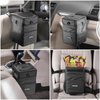 Ryhpez Car Trash Can with Lid - Car Trash Bag Hanging with Storage Pockets Collapsible and Portable Car Garbage Bin