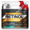 Retinol Cream for Face with Hyaluronic Acid, Moisturizer Anti Aging Collagen Cream for Women and Men, Reduce Wrinkles & Fine Lines Day & Night (1.7 FL OZ)