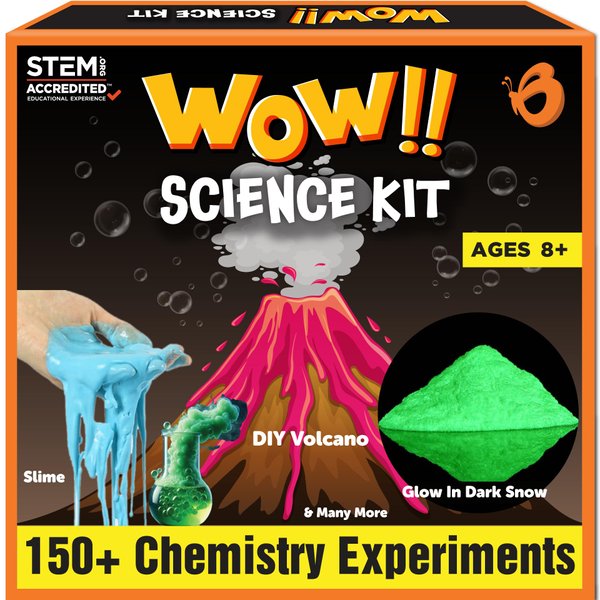 Butterfly Edufields 150+ Science Kits For Kids Age 8-9-10-11-12-13-14 | S.T.E.M Project for Boys & Girls |Science Experiments For kids 9-12 | Volcano Science Kit |Chemistry Set and Great Gift for Kids