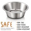 PEGGY11 Deep Stainless Steel Anti-Slip Dog Bowls, 2 Pack, 3 Cups