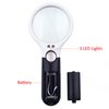 KARE and Kind 3 LED Handheld Magnifying Glass with Dual Glass - 3X and 45X Magnification Power – Great for Hobbies and Crafts, Computer Repair and Jewelry Loupe (45X 22 mm, 3X 75 mm