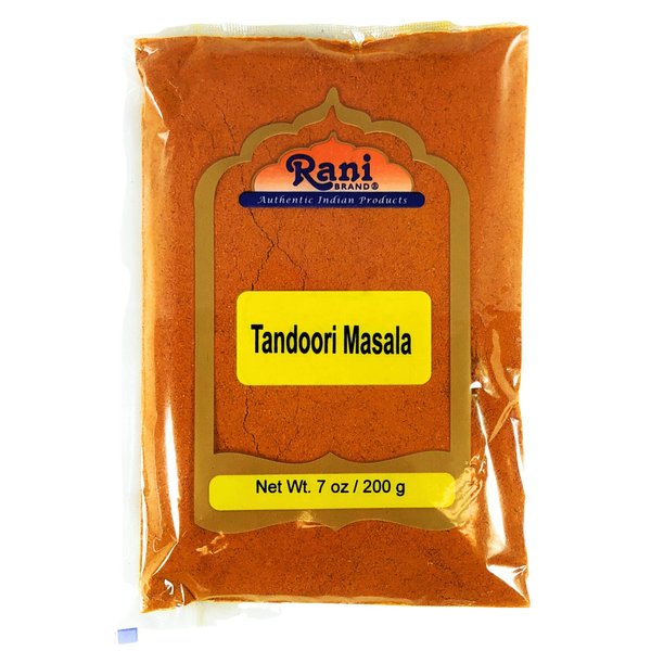 Rani Tandoori Masala (Natural, No Colors Added) Indian 11-Spice Blend 7oz (200g) ~ Salt Free | Vegan | Gluten Friendly | NON-GMO | Indian Origin