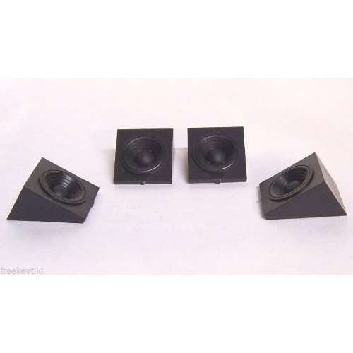 Hoppin Hydros 4 Black Dual Speaker Boxes (for Hobby Model Kits) 1/24 1/25 Scale