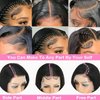 LECIPO Bob Wigs 10 Inch Real 100% Human Hair HD 13×4 Front Lace Wig for Women Professional Diverse Styles