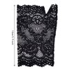 obmwang 2 Pairs Women's Lace Gloves Fingerless Floral Gloves Bridal Prom Gloves for Wedding Party Costume Accessories