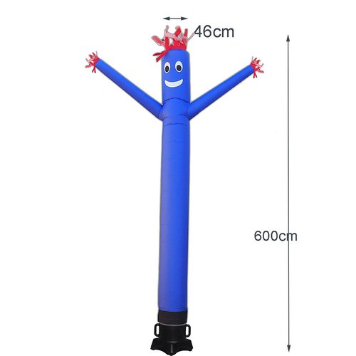 20ft Advertising Inflatable Tube Men(No Blower) Giant Waving Arm Fly Puppet Christmas Decorative Signs for Business Store Party