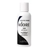 Adore Semi-Permanent Haircolor #121 Jet Black 4 Ounce (118ml) (6 Pack)