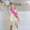 YISSION Hot Pink Birthday Headband Birthday Girl Sash & Crown Happy Birthday Headband Princess Tiara Crown for Women Girls Birthday Party Decorations