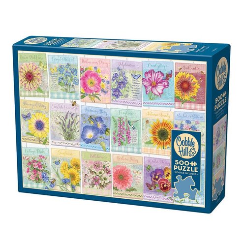 Cobble Hill 500 Piece Puzzle - Seed Packets - Sample Poster Included