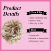 JuvaBun Claw Clip Messy bun - Beach Blonde| Hair Pieces for Women | Wavy Curly Hair Bun Clip in Claw Chignon Hairpieces | Hair bun extension Everyday Wear | Synthetic Hair Bun Scrunchie | Beach Blonde