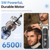 JAMAKY Cordless Hair Clippers for Men: Professional, Zero Gapped, LED Display, Stainless Steel Electric Trimmer with USB, 4 Combs