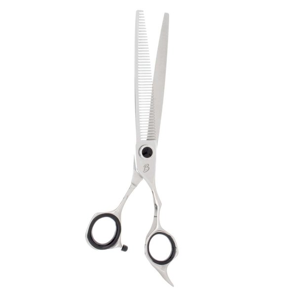 Bucchelli Premium A2 Tooth Chunker Hair Cutting Shears | Ball Bearing Tension System | Professional Barber Hair Cutting Shears | VG-10 Japanese Stainless Steel | 7" Inch 24 Tooth