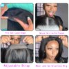 AGADES Wigs Human Hair Glueless Wigs Human Hair Pre Plucked Pre Cut 5X5 Lace Closure Wigs Human Hair 180 Density Human Hair Wigs for Women Straight Lace Front Wigs Human Hair Lace Front Wigs 24 Inch