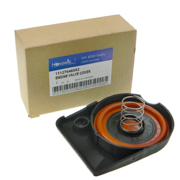 HWATPS 11127646552 11127603390 PCV Valve Cover Valve Cap With Membrane Compatible with Mini Cooper N13 N18 R55 R56 R57 R58 R59