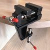 Eyech Mini Table Clamp Portable Work Bench Vise, Small Bench Vice Aluminum Miniature Jewelers Hobby Clamps Craft Repair Tool