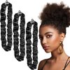 Babalet Adjustable Hair Tie Silk Satin Extra Length Hair Scrunchies No Slip Ouchless Hairband for Women-Stylish, Durable, Easy Use Hair Accessories for Thick Curly Natural Hair, Ponytails, Locs, 3PCS