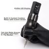 Xnet Moteng Wireless Tattoo Machine - Rotary Tattoo Machine Pen with Extra Battery 2400mAh Digital LED Display Power Supply Coreless Motor for Professionals Tattoo Artists