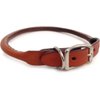 Auburn Leathercrafters Round Dog Collar Color: Tan, Size: 0.63" x 16"