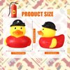 Sotiff Fireman Rubber Ducks 2 Inch Firefighter Rubber Ducks Firefighter Hero Bath Toy for Firefighter Party Favors Birthday Gifts Beach Summer Bath Tub Pool Toys (48 Pcs)