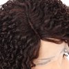 BEAUTY FLAG Afro Curly Lace Front Wigs Brown Synthetic Heat Resistant Fiber Short Curly Wig for Black Women