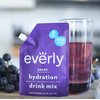 Everly Grape Hydration - Drink Mix Powder, Sugar Free, Natural Sweeteners (Stevia & Organic Erythritol), No Calories, Keto Diet, Water Flavoring and Water Enhancer – Pouch, 30 servings