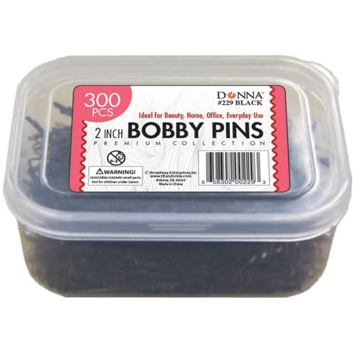 DONNA BOBBY PINS 3" JUMBO PINS IN JAR 100PCS