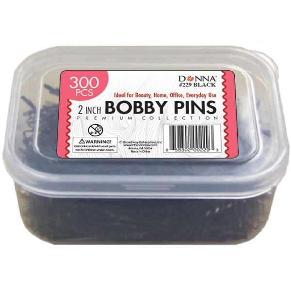 DONNA BOBBY PINS 3" JUMBO PINS IN JAR 100PCS