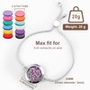 ttstar Essential Oil Diffuser Bracelet Stainless Steel Aromatherapy Locket Adjustable Diffuser Bracelet with 24pcs Refill Pads in 12 Colors Gift Set for Women Girls Mother's Day Christma(Tree of Hope)