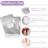 100Pcs Nail Remover Foil Wraps Nail Polish Remover Nail Foil Wraps with Pre-attached Lint Free Pad Gel Polish Remover Soak Off Foils with Cuticle Scraper for Acrylic/UV/Gel